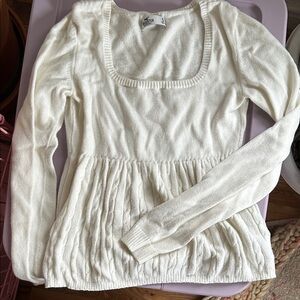 White Long Sleeve Sweater